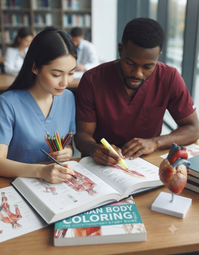 The Human Body Coloring Book: The Ultimate Anatomy Study Guide, Second Edition -- DK